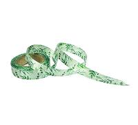 Botanical Leaves Satin Finish Ribbon, Made from 100% Recycled PET Plastic, Perfect for Gift Wrapping & More! (5m Length)