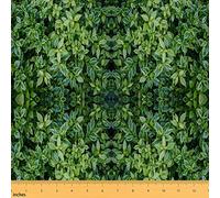 Botanical Leaves Upholstery Fabric by The Yard, Green Leaf Decorative Fabric for Indoor/Outdoor Use, Nature Theme, 2 Yards