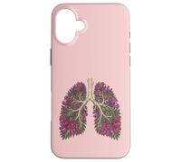 Botanical Lungs Flower Tree Branches Anatomy Jacaranda Case for iPhone 16 Plus