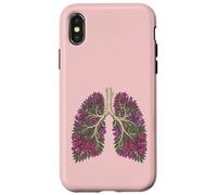Botanical Lungs Flower Tree Branches Anatomy Jacaranda Case for iPhone X/XS