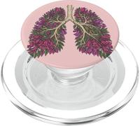 Botanical Lungs Flower Tree Branches Anatomy Jacaranda PopSockets PopGrip for MagSafe