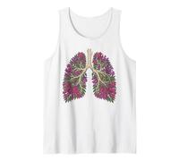 Botanical Lungs Flower Tree Branches Anatomy Jacaranda Tank Top