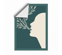 Botanical Mind Minimalist Unframed Wall Art Print A3 (42×29.7cm), Wall Decor for Living Room, Bedroom, Office & Home, Art Gift