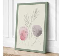 Botanical Minds Meeting Canvas Wall Art Print 18x12 Inch