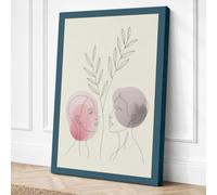 Botanical Minds Meeting Canvas Wall Art Print 18x12 Inch