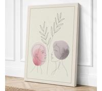 Botanical Minds Meeting Canvas Wall Art Print 24x16 Inch