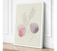 Botanical Minds Meeting Canvas Wall Art Print 30x20 Inch