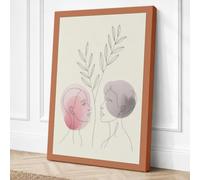 Botanical Minds Meeting Canvas Wall Art Print 36x24 Inch