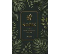 Botanical Notes Notebook Dark Emerald Green: Premium Graph Paper Notebook with Elegant Botanical Cover | Grid Journal for Notes, Planning, Sketching & Organization