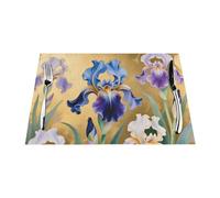Botanical Placemats - Festive Heat Resistant Mats Set for Hostesses (Luxurious Flowers,6)