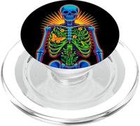 Botanical Skeleton Radiance, Psychedelic Nature Anatomy PopSockets PopGrip for MagSafe