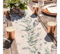 Botanical Table Runner | Wedding Party Green Floral Decorations 3m