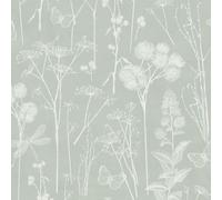 Botanical Wallpaper Sage Green World Of Wallpaper Af0039