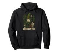 Botanical Witch Green Witch Vintage Womens Herbal Magic Pullover Hoodie
