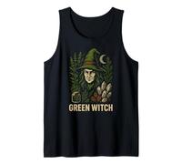 Botanical Witch Green Witch Vintage Womens Herbal Magic Tank Top