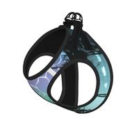Botanical Woven Orbs Dog Harness - Equipped with Reflective Straps and Quick Release Buckles - Suitable for Small Cats and Dogs