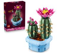 LEGO Botanicals Flowering Cactus - Artificial Potted Plant Set w/ 2 Cacti & Faux Flowers - DIY Bedroom Decor - Birthday Gift for 9+ Year Old Girls & Adult Plant Lovers - 11509
