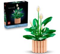 LEGO Botanicals Peace Lily - Artificial Potted Plants Set for Adults - incl. Faux White Flowers & Buds for Living Room or Bedroom Decor - DIY Gift Idea for Women - 11504