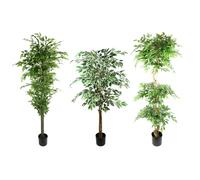 Botanik Artificial Ficus Tree Collection: 180cm Artificial Ficus Tree Green Realistic