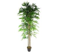 Artificial Bamboo Plants Trees Wood Trunk 180cm 6ft Realistic Natural Botanik Leaf Green One Size