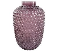 Glass Vase Mulberry Purple Bubble Glass Vase 30Cm Botanik