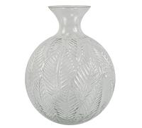 Botanik Premium Luxury Glass Vase, 26cm Clear Fern