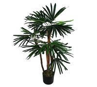 Raphis Palm Artificial Tree 100cm - Realistic plant by Botanik Leaf Green One Size