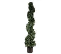 Botanik Resistant Tree Spiral Topiary 1058 Leaves, 120cm UV Boxwood, 120 cm