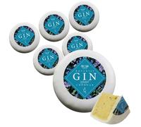Botanist Gin and Tonic Cheddar Cheese 6 Pack. Delicious And Unique Flavoured Gin & Tonic Cheese Perfect For Any Gin Lover. The Chuckling Cheese Company.