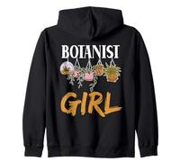 Botanist Girl Botanists Botanics Plants Flowers Botanist Zip Hoodie