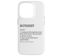 Botanist Job Definition Personalized Funny Botany Case for iPhone 14 Pro
