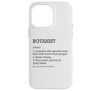 Botanist Job Definition Personalized Funny Botany Case for iPhone 14 Pro Max