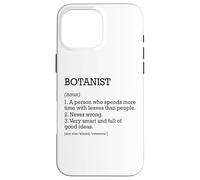 Botanist Job Definition Personalized Funny Botany Case for iPhone 16 Pro Max