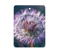 Botany Dandelion Purple Car Air Freshener Hanging, Long Lasting Scented Car Aromatherapy Tablets, Square Fragrance Scented Cards for Vehicles, Bedroom, Wardrobe Gray-style