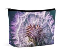 Botany Dandelion Purple Makeup Bag for Women Portable Cosmetic Waterproof Pouch Aesthetic Handheld Travel Work