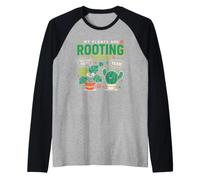 Botany Lovers Adore My Plants are Rooting Humor Raglan Baseball Tee