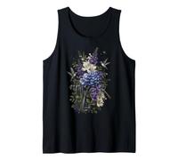 Botany Science Floral Hummingbird Hydrangea Botanical Tank Top