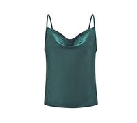 BOTCAM Chiffon Tank Top Women's White Crop Top Women Elegant V-Neck Adjustable Spaghetti Straps Camisole Tops Women's Sexy Off Shoulder Tops Teenager Girls Y2k Tank Top Vest, Green, M