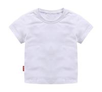 BOTCAM Crew Neck T-Shirt with Classic Fit for Girls Organic Cotton Soft Multi Pack Short Sleeve Basic and Children's Glitter T-Shirt Boys, White, 2-3 Jahre
