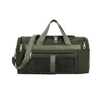 BOTCAM Duffel Bags for Traveling 65L Carry On Foldable Overnight Bag for Men Women Weekend Travel Duffle Bags with Shoe Compartment Black Soft Shell Suitcase Hand Luggage, Green, standard size