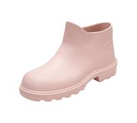 BOTCAM Rain Shoes Boots Half Height Wellington Boots Women's Waterproof Rain Boots Wellington Boots Comfortable Robust Ankle Boots Garden Shoes Slip-On Boots Outdoor Lightweight Non-Slip Ankle Boots