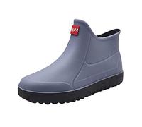 BOTCAM Wellington Boots Women's Short Black Rain Boots Waterproof Non-Slip Women's Shoes Garden Shoes Outdoor Rain Boots Ankle Boots Short Boots Men's Rain Boots Size 39-44, c, 8.5 UK