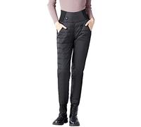 BOTCAM Women's Heated Hiking Trousers Waterproof Softshell Trousers Outdoor Trousers Windproof Warm Lined Winter Ski Trousers Snowboard Trousers Trekking Trousers Women Snow Trousers Snowboard