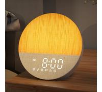 BOTDOYS White Noise Sound Machine: Sunrise Alarm Clock with Wake Up Light, Memory Function, Bluetooth, 30 Natural Soothing Sounds, Sleep Timer, Sound Therapy for Adults, Kids, Baby - Gray