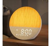 BOTDOYS White Noise Sound Machine - Sunrise Alarm Clock with Wake Up Light, Memory Function, Bluetooth, 30 Natural Soothing Sounds, Sleep Timer, Sound Therapy for Adults, Kids, Baby
