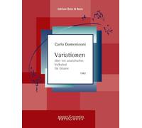 BOTE AND BOCK DOMENICONI CARLO - VARIATIONS ABOUT AN ANATOLIAN FOLKSONG - GUITAR Classical sheets Guitar