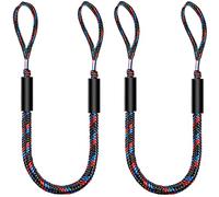 Botepon 2Pcs Boat Dock Line, Bungee Cords for Boats, Boating Gifts for Men, Boat Accessories, Pontoon Accessories, Perfect for Jet Ski, SeaDoo, Yamaha WaveRunner, Kayak, Pontoon (6 Feet)
