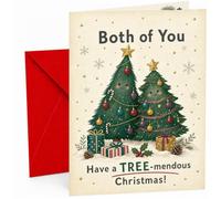 Both of You Christmas Card, Cute Tree-mendous Trees & Gifts