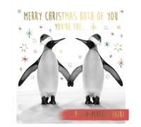 Both Of You Christmas Card, Funny Christmas Card Both Of You, Funny Both Of you Christmas Card, Funny Both Of You Card For Christmas, You’re The Perfect Pair, Gold Foiled