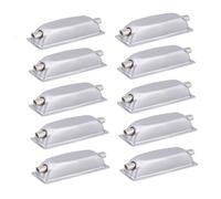 Both Side Drum Claw Hook 10pcs Iron Rectangular Shape Drum Claw Hook for Bass Drums & Snare Drum,Silver